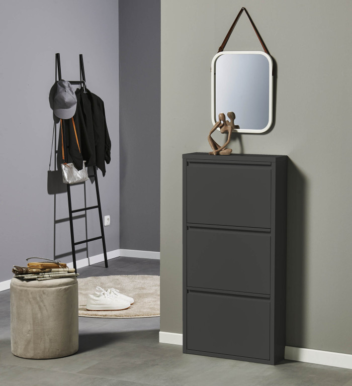 Schuhkipper Barnebas - mit 3 Klappen - Metall anthrazit 