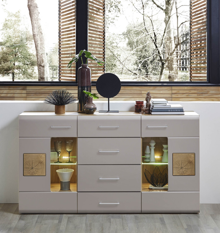 Sideboard Symon - inkl. LED Beleuchtung - mit Softclose